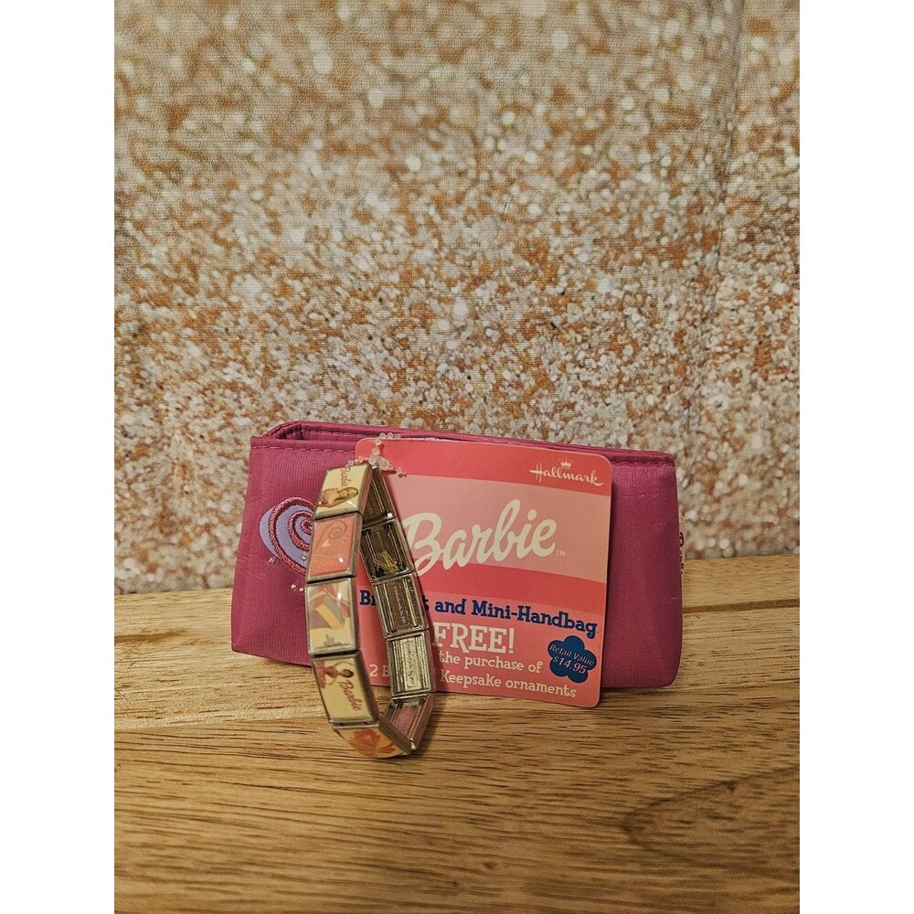 Barbie Hallmark Bracelet and Pink Mini Handbag NWT #PR3071 Y2K 2003